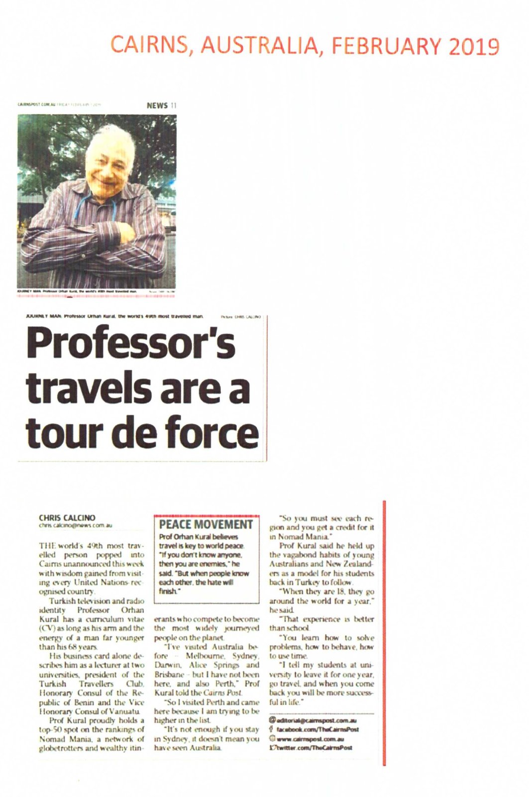 Orhan Kural Foreign Press Clipping #24
