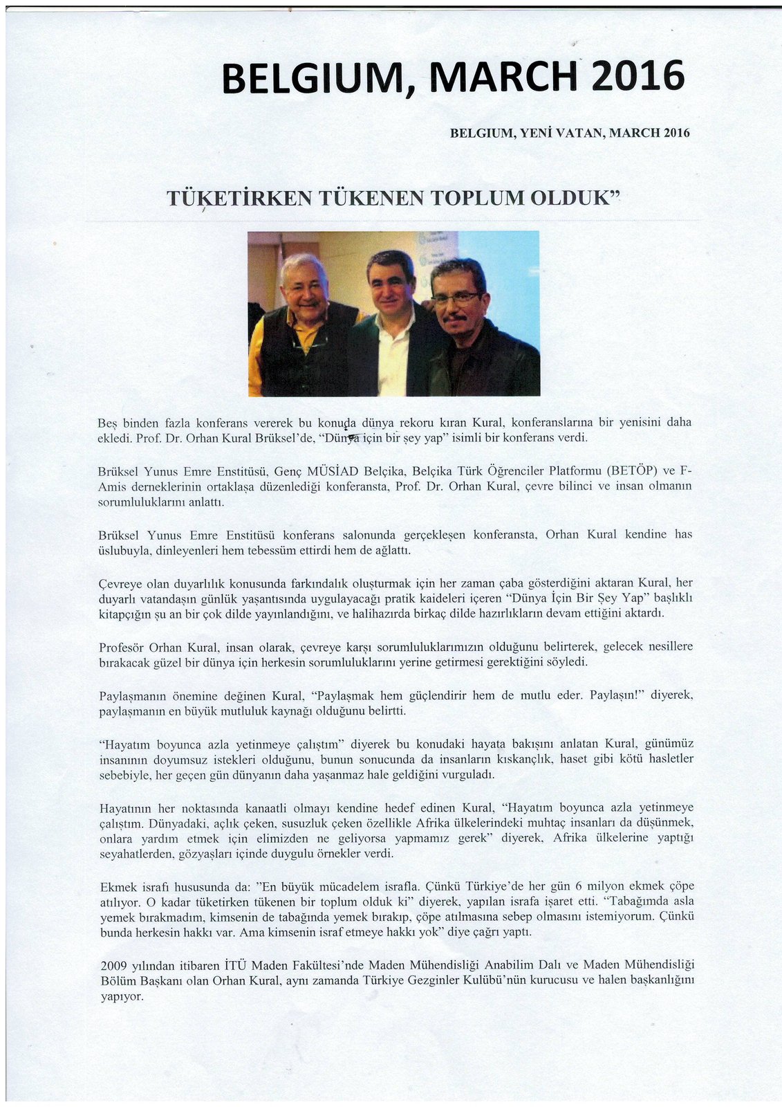 Orhan Kural Foreign Press Clipping #35