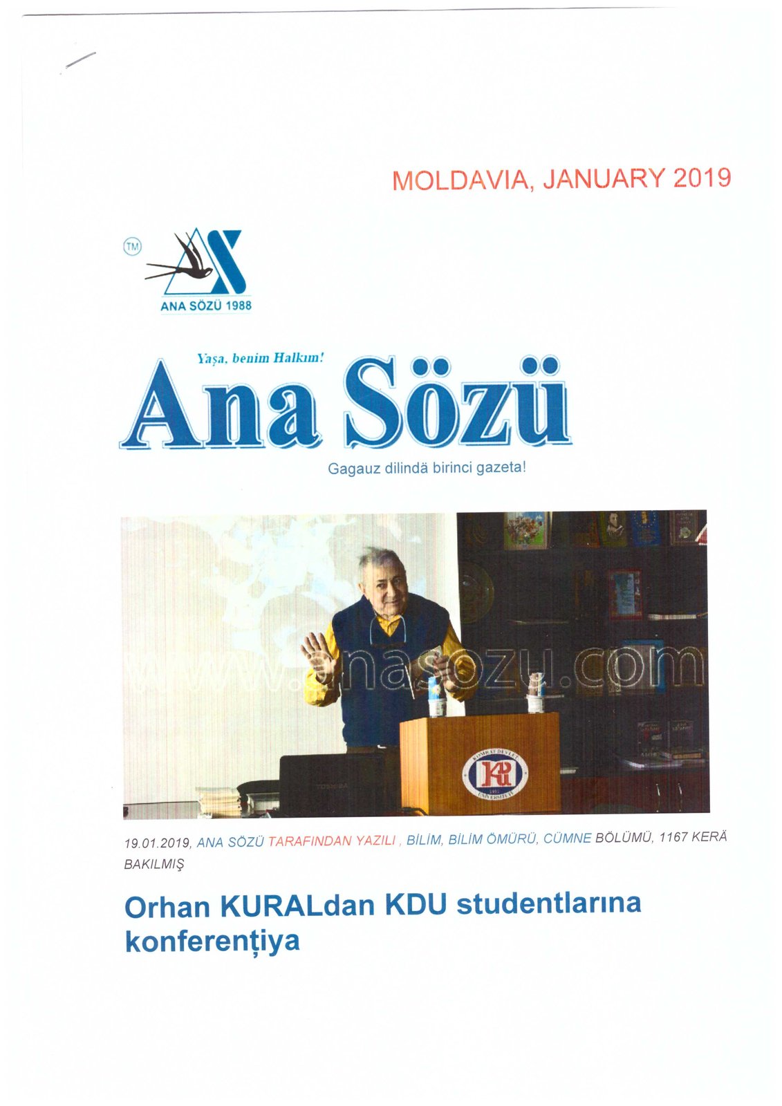 Orhan Kural Foreign Press Clipping #25